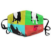 Men Women Boys Girls Fashion Breathable Mouth Cover with Adjustable Ear Loops, Safety Dustproof Half Face Mouth Cover (Cute Doxie Dachshund Dogs Christmas)