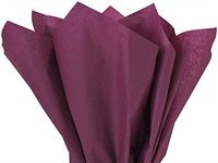 Pack Of 240, Solid Burgundy Tissue Paper 20 X 26" Sheet Half Ream Made From 100% Post Industrial Recycled Fibers Made In USA