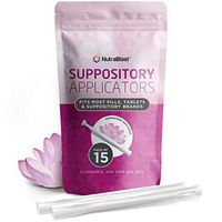 NutraBlast Disposable Vaginal Suppository Applicators (15-Pack) | Fits Most Brands, Pills, Tablets and Boric Acid Suppositories | Individually Wrapped
