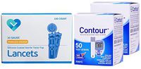 Contour Test Strips, 100 Count + O'WELL Lancets 100 Count