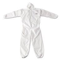 KleenGuard 49116 A20 Breathable Particle Protection Coveralls, Zip Closure, 3X-Large, White