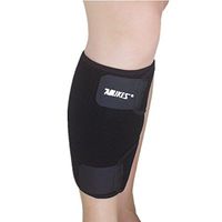 Mcolics Calf Compression Sleeve Brace - Best Adjustable Neoprene Shin Splints Leg Compression Wrap Support for Pulled Calf Muscle Pain Torn Calf Strain Injury, Fits Men and Women, Black (1 Sleeve)