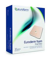 Euroderm Foam Tracheo: 3 3/8 x 3 3/8 Inches. Key-Hole Opened Hydrocellular Foam Device That Provides Maximum Cushion Comfort Effect. Water and Bacteria Impermeable (10 Pieces)