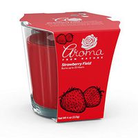 Aroma From Nature Strawberry Field 4 oz AireCare Scented Candle - 1 Pack - Aromatherapy Candles - Home Fragrance - Apothecary Glass With Single Wick