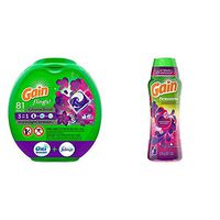 Gain flings! Laundry Detergent Pacs Plus Aroma Boost, Moonlight Breeze Scent, HE Compatible, 81 Count (Packaging May Vary) W/Fireworks in-Wash Scent Booster Beads, Moonlight Breeze, 20.1 Ounce