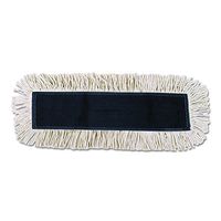 Boardwalk 1636 Disposable Dust Mop Head w/Sewn Center Fringe, Cotton/Synthetic, 36w x 5d, White