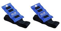 The Cuff Deluxe Ankle and Wrist Weight - 1 Pound, Blue - Set of 2