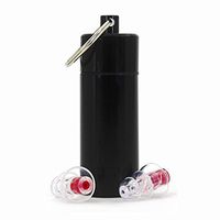 High-Fidelity Earplugs with Metal Keychain Carry Case Comfortable Soft Silicone | HiFi Noise Attenuating Ear Plugs for Musicians, Concert, Sleeping & More (Red)