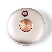 Primo ARC Lighter USB Rechargeable Windproof Flameless Plasma Electronic UFO Dazzle Light Energy Core Candle Lighter (Silver)