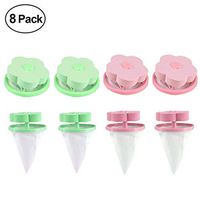XNV 8PC Household Reusable Washing Machine Universal Floating Lint Hair Catcher Mesh Pouch Filter Washer Bag Laundry Ball
