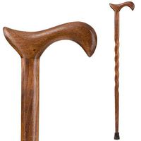 Brazos Walking Cane for Men and Women Handcrafted of Lightweight Wood and made in the USA,   Walnut, 37 Inches