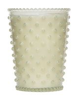 Simpatico White Flower Hobnail Candle 16oz