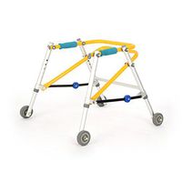 JAD@ Child Walker Lower Limb Rehabilitation Aids Training Stand Walker Directional Four Wheel Lower Limb Disability Gliding Frame Child Standing Frame (Size : XXL)