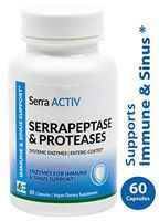 Serra ACTIV (60 Vegan Capsules) - Scar Reduction, Muscle and Joint Pain, Cardiovascular Health, enteric-Coated serrapeptase, Non-GMO, Gluten-Free, Powerful 120000 su