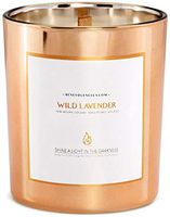 Premium Wild Lavender Scented Candles, Highly Scented Lavender Candle, All Natural Soy Candles Scented, 8 oz | 45 Hour Long Lasting Soy Candle, Relaxing Aromatherapy Candles in Rose Gold Glass Jar