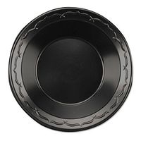 Elite Laminated Foam Dinnerware, Bowl, 12oz, Black, 125/pack, 8 Pack/carton