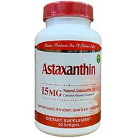 Natural Astaxanthin 15mg, Maximum Strength, 60 Softgels Supports Healthy Joint, Skin, Eye Function (2 Months Supply)