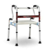 Rehabilitation Walker, The Elderly Four Feet Supporting The Walker, Four-Legged Walking Fracture Armrest, One-Button Folding, Strong Bearing Capacity, Suitable for Outdoor Sports Walking Frame