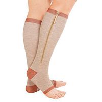 Dream Products Copper Support Zip Socks, Small/Medium, 1 Pair