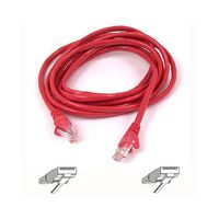 BELKIN cat6 10ft red patch cable rj45m/rj45m w/snagless boot A3L980-10-RED-S