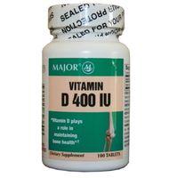 Vitamin D3 400 IU, 100 Tablets