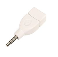 3.5mm Male AUX Audio Plug Jack to USB 2.0 Female Converter Adapter Plug for Vehicle Navigation and Vehicular Audio