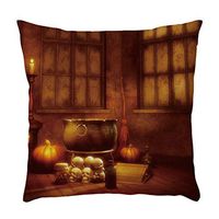 Bosji (45 x 45cm) Throw Pillow Covers,Halloween Decoration Pumpkin Ghost Pillowcase Festival Home Decor Linen Printed Zipper Cushion Pillow Case