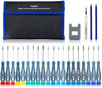 GogoFix Precision 20 Pieces Screwdriver with Tool Kits for Electronics, Computer, Laptop, Phone, Pad, Gaming Console, Camera... Repair and Maintenance