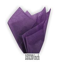 PMLAND Premium Quality Gift Wrap Tissue Paper - Dark Purple - 15 Inches X 20 Inches 100 Sheets