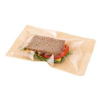 Heat Seal Sandwich Bags, Heat Sealable Snack Bags - Kraft - 8.3" - Food Saver Bags - 100ct Box - Bag Tek - Restaurantware