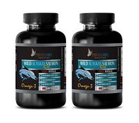 Brain Health Omega - Wild Alaskan Salmon Oil - Rich in Omega-3 Fatty ACIDS - Fish Oil Omega 3 for Women - 2 Bottles 180 Softgels