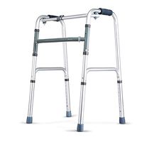 LQFLD Standard Walkers Foldable Aluminum Alloy Adjustable with Wheel and Seat Equipped for Men and Women Elderly Relieve Back Pain,A