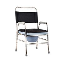 SMFYY Elderly Squatting Chair, Pregnant Woman Toilet Seat Disabled Patient Toilet, Folding Bath Chair, Potty Mobile Toilet Chair