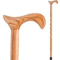 Brazos Walking Cane for Men and Women Handcrafted of Lightweight Wood and made in the USA,  Tan Oak, 34 Inches