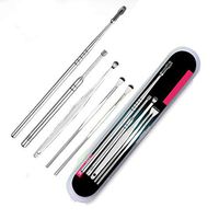 ❤️ Sunbona Clearance Ear Tool 5pcs/lot Spiral Ear Pick Wax Removal Curette Cleaner Health Ear Care Stick/tools (Silver)