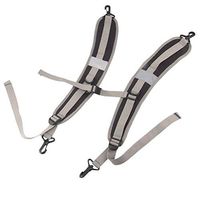 FairOnly Waterproof Skidproof Shoulder Strap Belt Cushion Pads for Outdoor Bag Sack Backpack One Size Classic Black