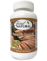 Pumpkin Seed Oil 1000mg 180s [5 Bottles] by Total Natural, Men and Sex Health Care, Supports Healthy Prostate and Urinary Control, Made in Canada