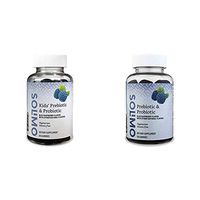 Amazon Brand - Solimo Kids' Prebiotic & Probiotic, 60 Gummies, 1-2 Month Supply & Solimo Prebiotic & Probiotic 2 Billion CFU, 50 Gummies (2 Gummies per Serving)