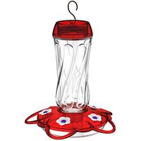 More Birds Orion Hummingbird Feeder, Glass Bottle, 5 Feeding Ports, 16-Ounce Nectar Capacity