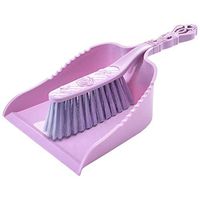 TOPBATHY 1 Set of Broom and Dustpan Set Cleaning Supplies Broom and Dustpan for Home Kitchen Room Office (Purple)