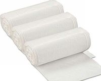 150 Thin Wastebasket Liners, 16 Gallon, Rated as 20 Lb Can Liners by Janitorial Supplies Std Lift Strength, 50 Bags per Roll, 3 Rolls, Clear, BSBValue, Office, 100 Bags Plus 50% More!