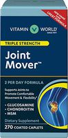 Vitamin World Triple Strength Joint Mover | Joint Support Nutritional Supplement | Feat. Glucosamine, MSM, Chondroitin to Support Joint Comfort and Flexibility, 270 Caplets