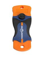MANUFORE M82735A Portable Razor Scraper Suite, with Blade, Clean Glass, Desktop, Walls, Floor (1 Knife, 1 Plastic Blade)