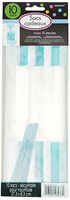 Amscan 377554.120999999 Striped Bag Party Accessory, Measures 10.75" x 3.37", Robin's Egg Blue