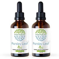 Parsley Leaf B120(2pcs) Alcohol-Free Herbal Extract Tincture, Super-Concentrated Organic Parsley (Petroselinum crispum) Dried Leaf (2x4 fl oz)