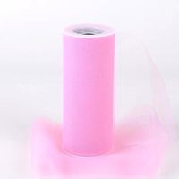 Light Pink Tulle Roll Spool 6"x25 yards (6"x75") Tutu Wedding Gift Bow Good Crafted Decoration and DIY Ideas