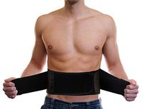 Lightweight Back Brace for Men & Women Under Uniform, Dual Medical 3D Lumbar Pads for Lower Back Pain Relief, Breathable Mesh with Adjustable Stapes for Back Stress - L