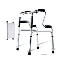 SSLW Walker Folding Drive Folding Lightweight Aluminum Height Adjustable Frame Aluminum Belt Seat,Color2