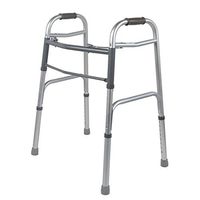 NASC Crutch Walker Multifunctional Alloy Folding Anti-Skid Walking Auxiliary Instrument Toilet Rails Suitable for Elderly/Disabled/Pregnant Women (Size: 62cm99cm51cm)