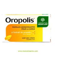 Médiflor Mediflor Oropolis Throat Softening Lozenges - Taste: Honey-Lemon